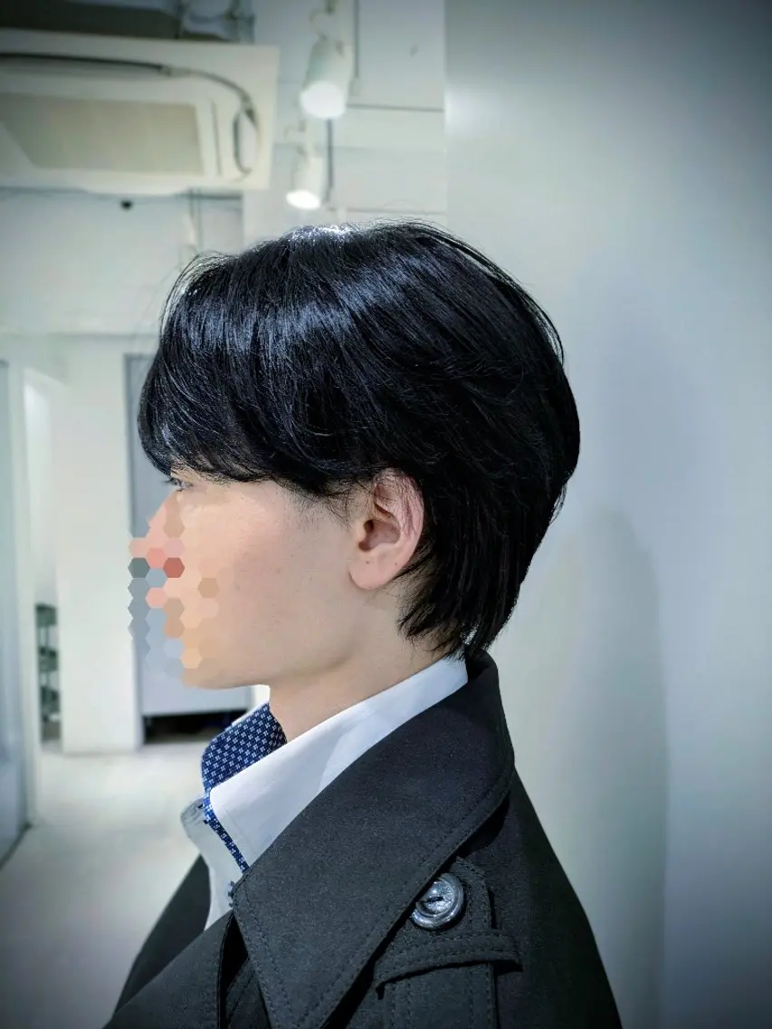 メンズ ミディアム ミディアムパーマ メンズ韓国風 マッシュ メンズパーマ シースルーマッシュ 髪質改善/韓国メンズ カット&パーマ 猿川のヘアスタイル
