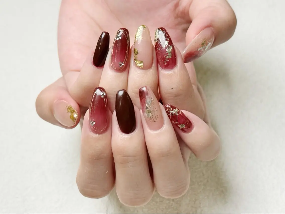 ネイル ジェルネイル ハードジェル ハンドネイル Nail&Eye lash Nanaのネイルデザイン