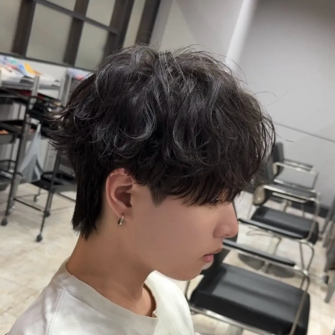 メンズ マッシュ メンズパーマ 刈り上げ カット Miyabi.💋 ABEYLEVRAIのヘアスタイル