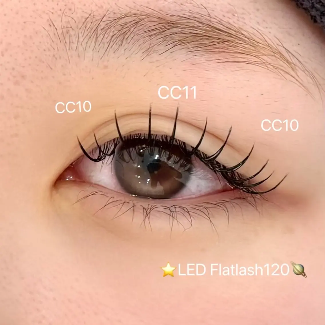 高持続🌟LEDフラットラッシュ 100本(コーティング付き✨)の写真