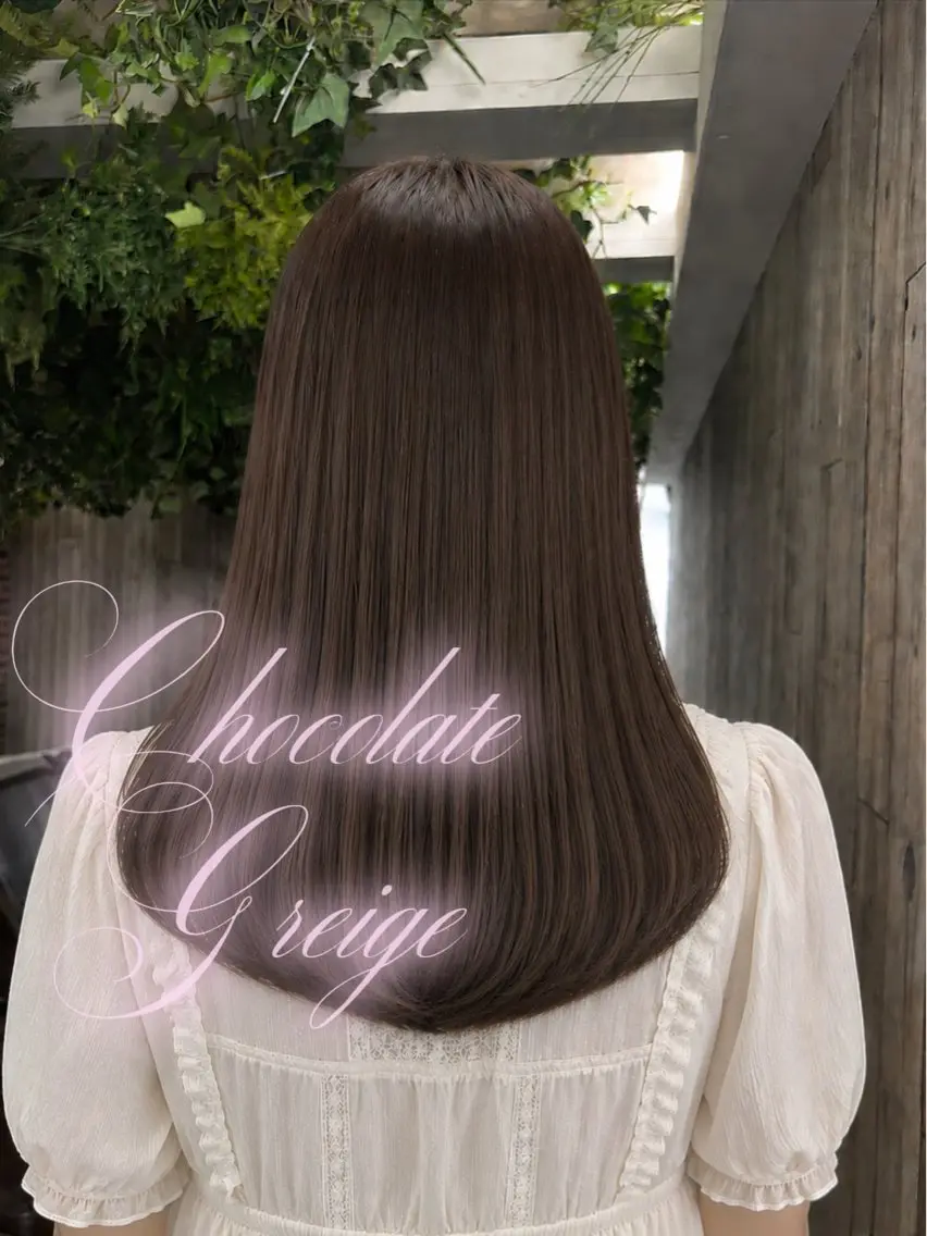 セミロング カラー 透明感カラー グレージュ カット ヘアカラー 坂下 光輝のヘアスタイル
