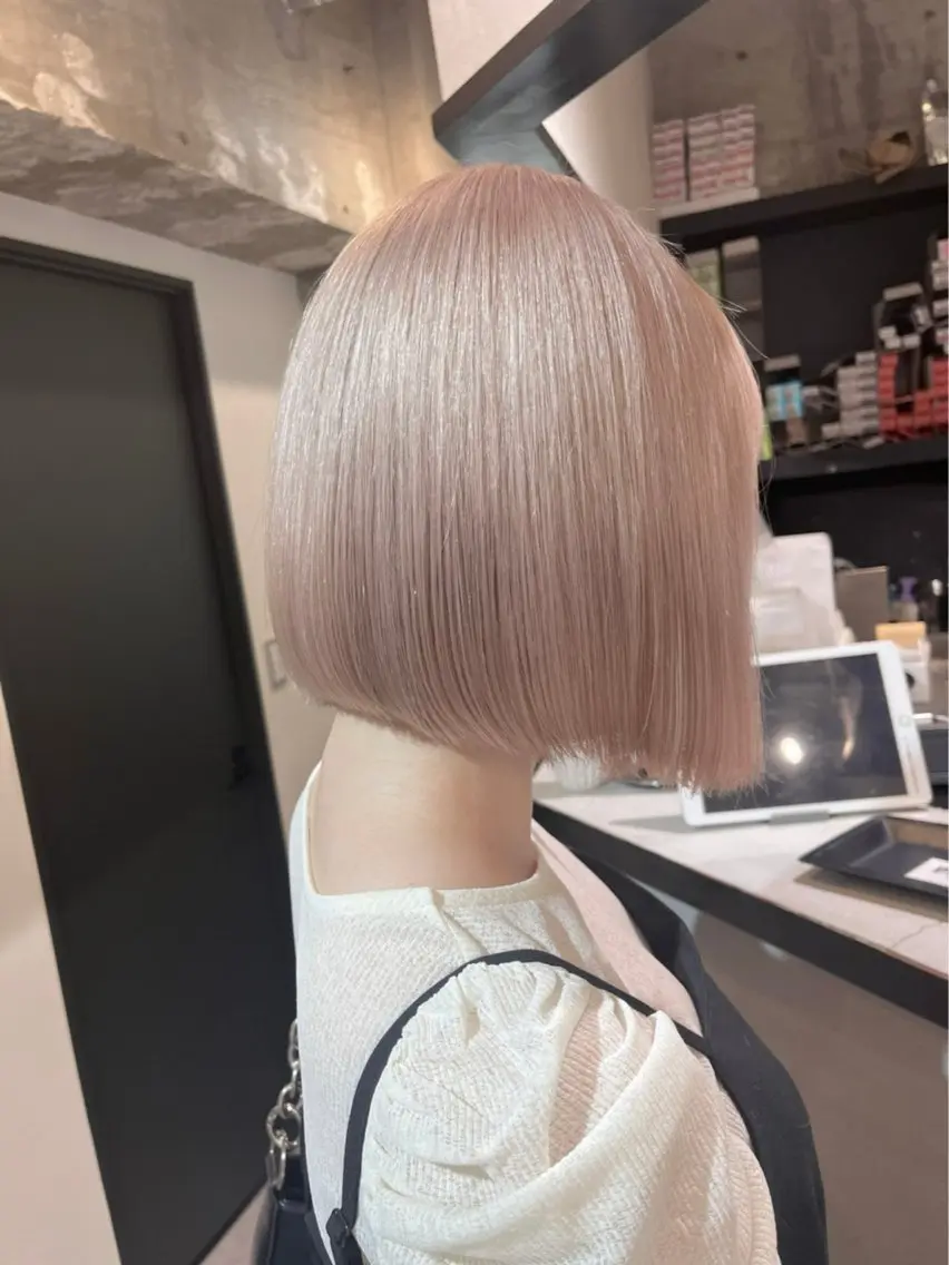 ミディアム カラー ヘアカラー トリートメント カットモデル様無料 💎saaya💎のヘアスタイル
