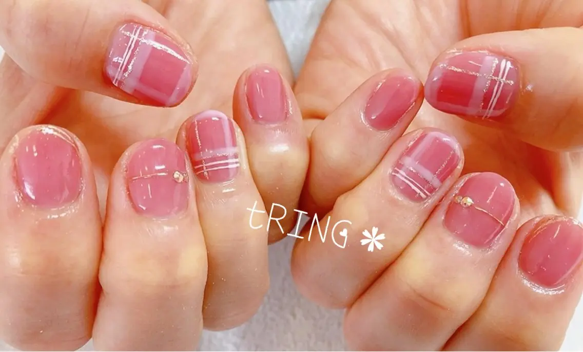 ネイル ハンドネイル tRING＊ しいの木台のネイルデザイン