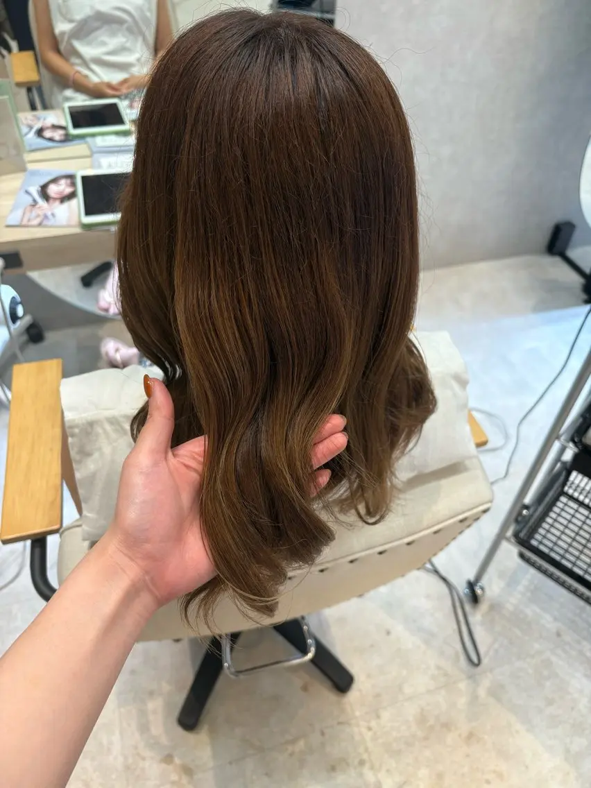 カラー ベージュカラー ハイライトカラー ヘアカラー 笹木 怜羅のヘアスタイル