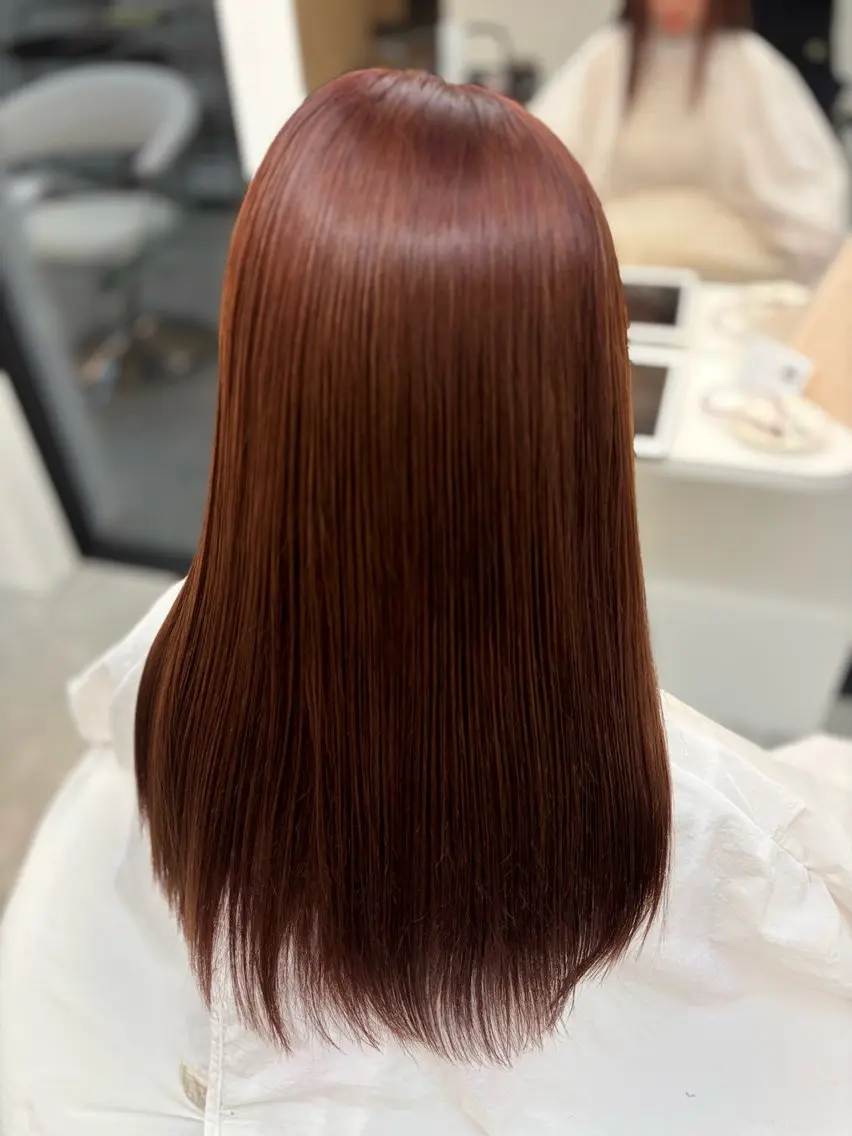 セミロング 髪質改善 香西 智也のヘアスタイル