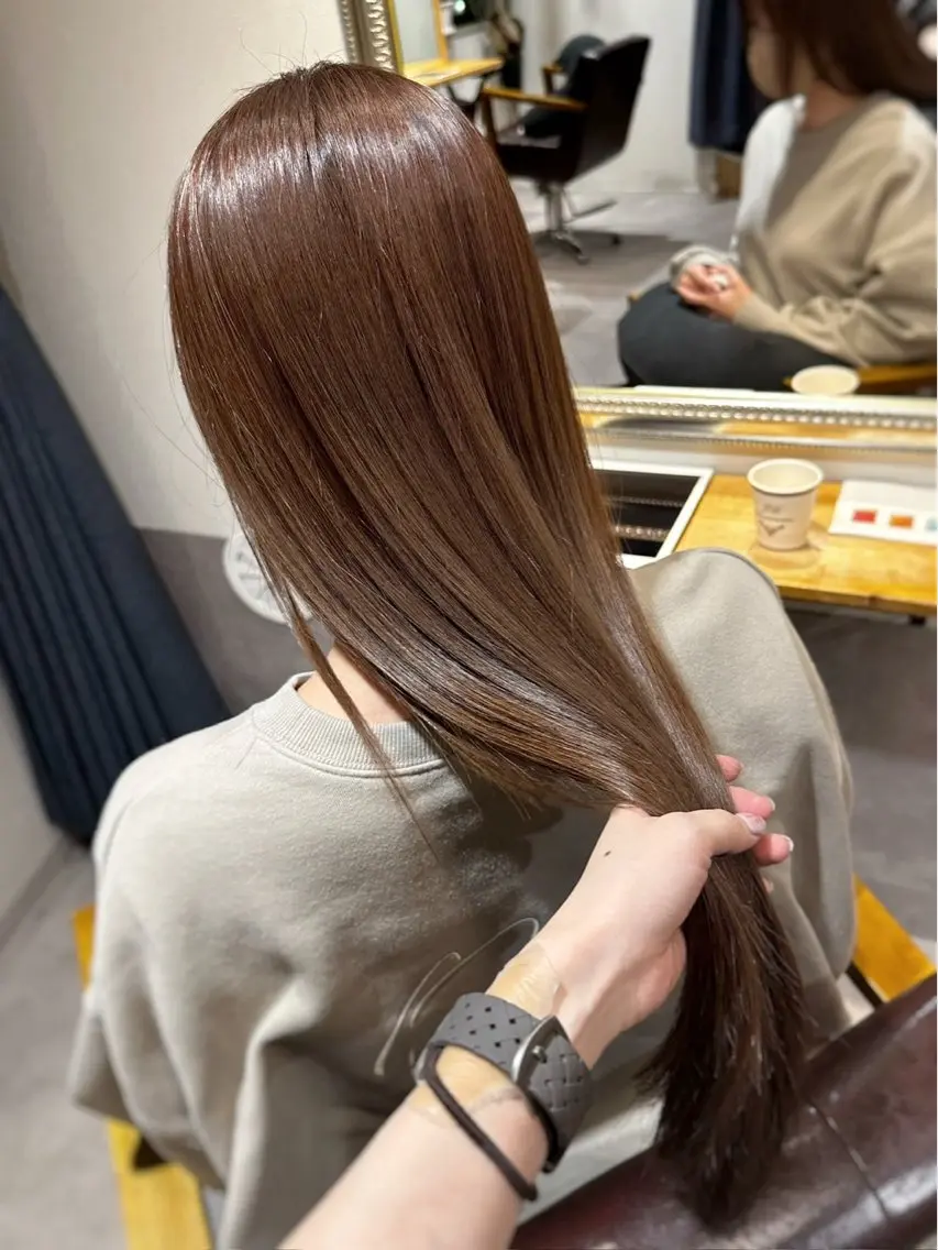 カラー ヘアカラー トリートメント 神楽坂/透明感 カラー♪/ココロのヘアスタイル