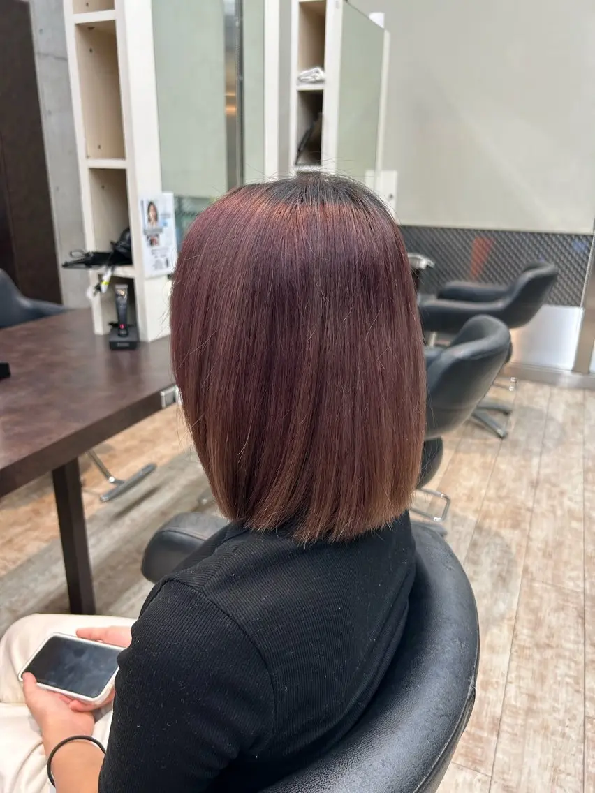 ミディアム カラー ヘアカラー 桜井晶/ Blossom大山店のヘアスタイル