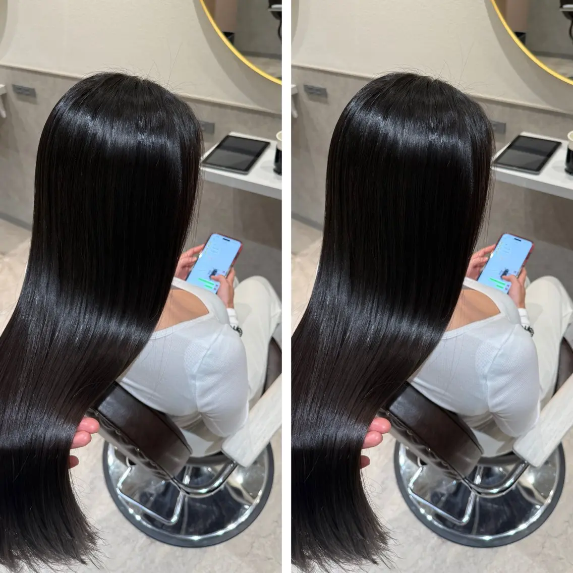 セミロング カラー ヘアカラー トリートメント 髪質改善カラー/銀座 /縮毛矯正/森田のヘアスタイル
