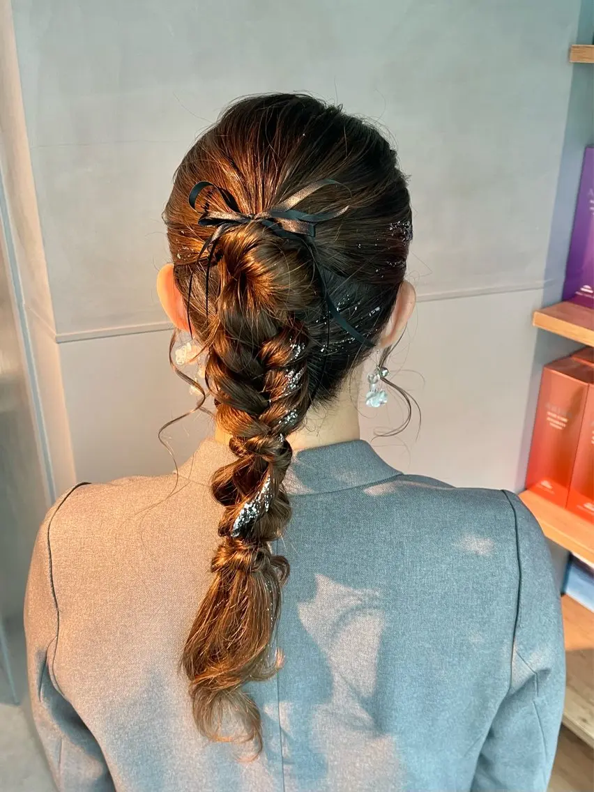 ヘアアレンジ ヘアセット 透明感カラー💎 アレンジ🩰Rimiのヘアスタイル