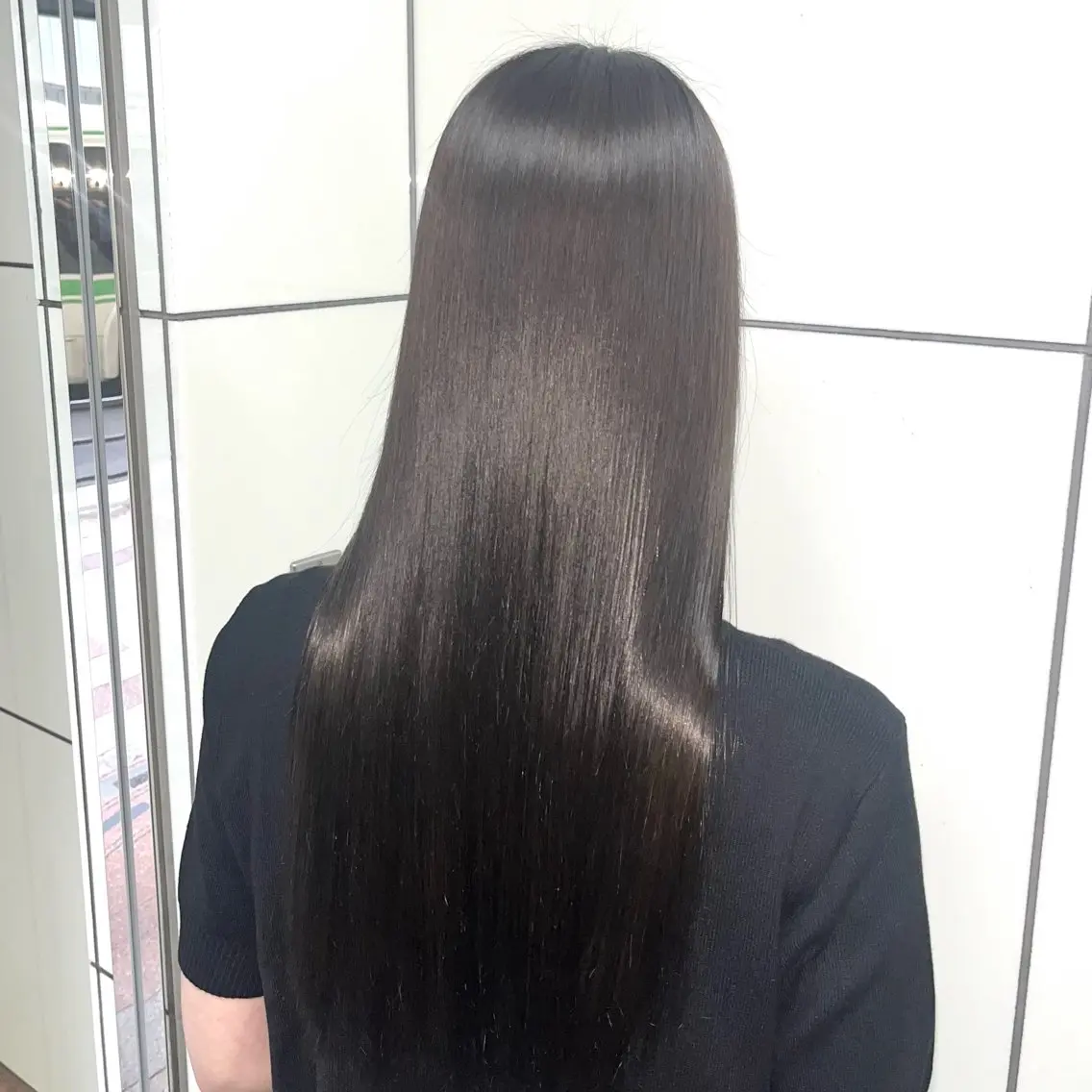 ロング カット 縮毛矯正 トリートメント 石原 悠貴のヘアスタイル