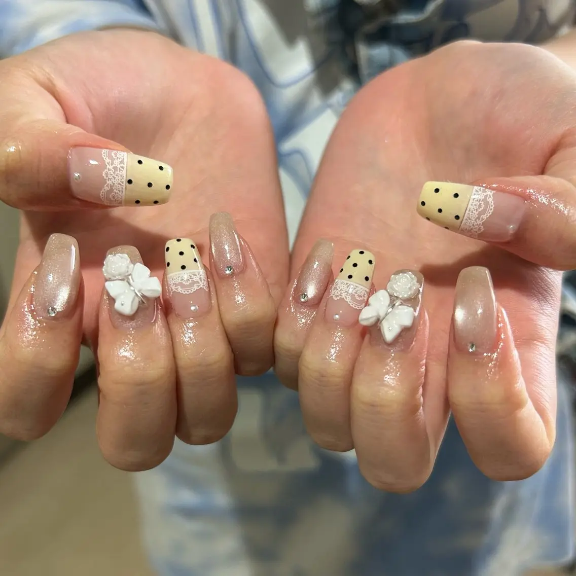 ネイル ハンドネイル パラあり！フィルイン 美フォルムのネイルデザイン