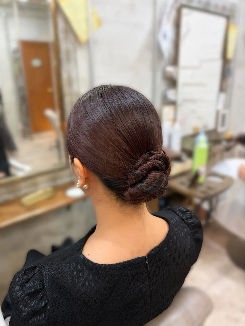 ロング ヘアアレンジ ヘアセット 中村 優花のヘアスタイル