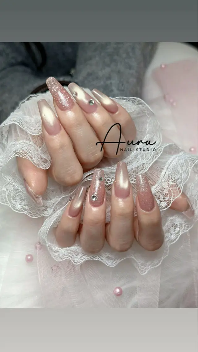 ネイル ハンドネイル Aura Nail HanNaのネイルデザイン