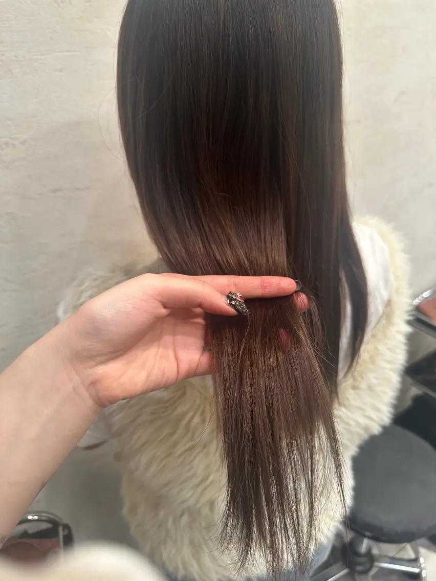 ロング カット ヘアカラー ✨️艶髪カラー 🍒haru🍒✨️のヘアスタイル