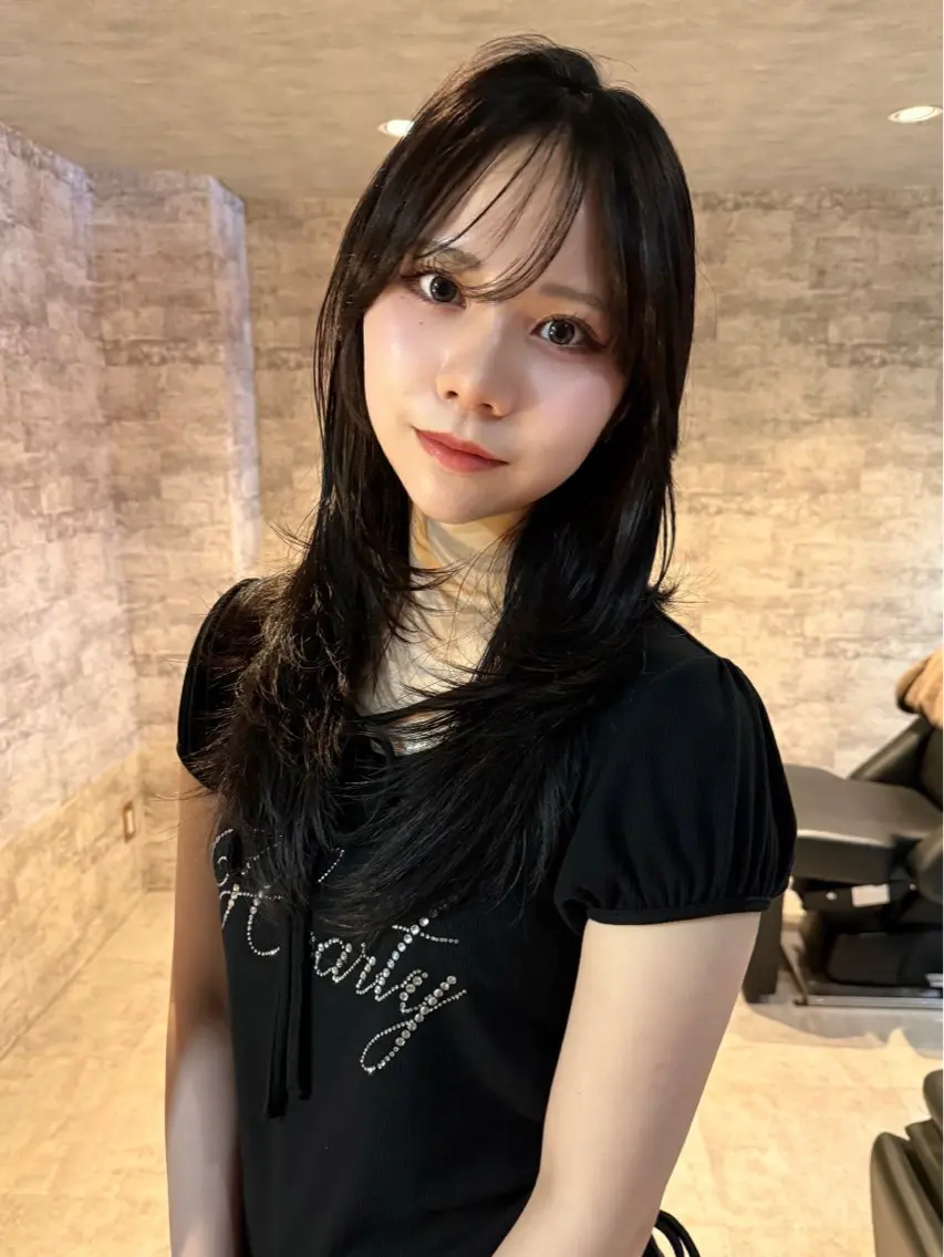 ロング カラー 似合わせカット カット ヘアカラー トリートメント mai / linoah˚✧のヘアスタイル