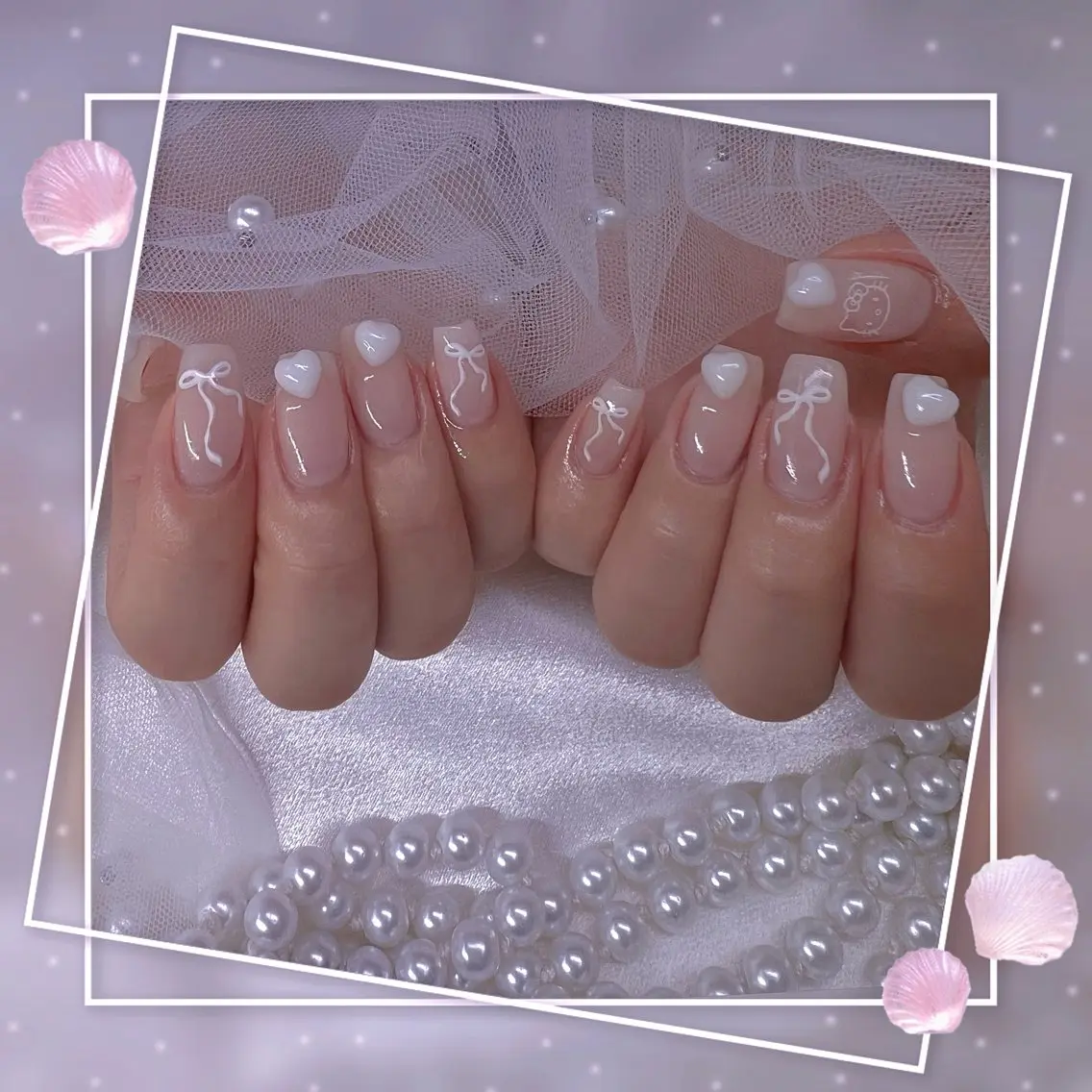 ネイル チークネイル ガーリー グラデーション マグネットネイル ピンク ハンドネイル Chill Nailsalonのネイルデザイン