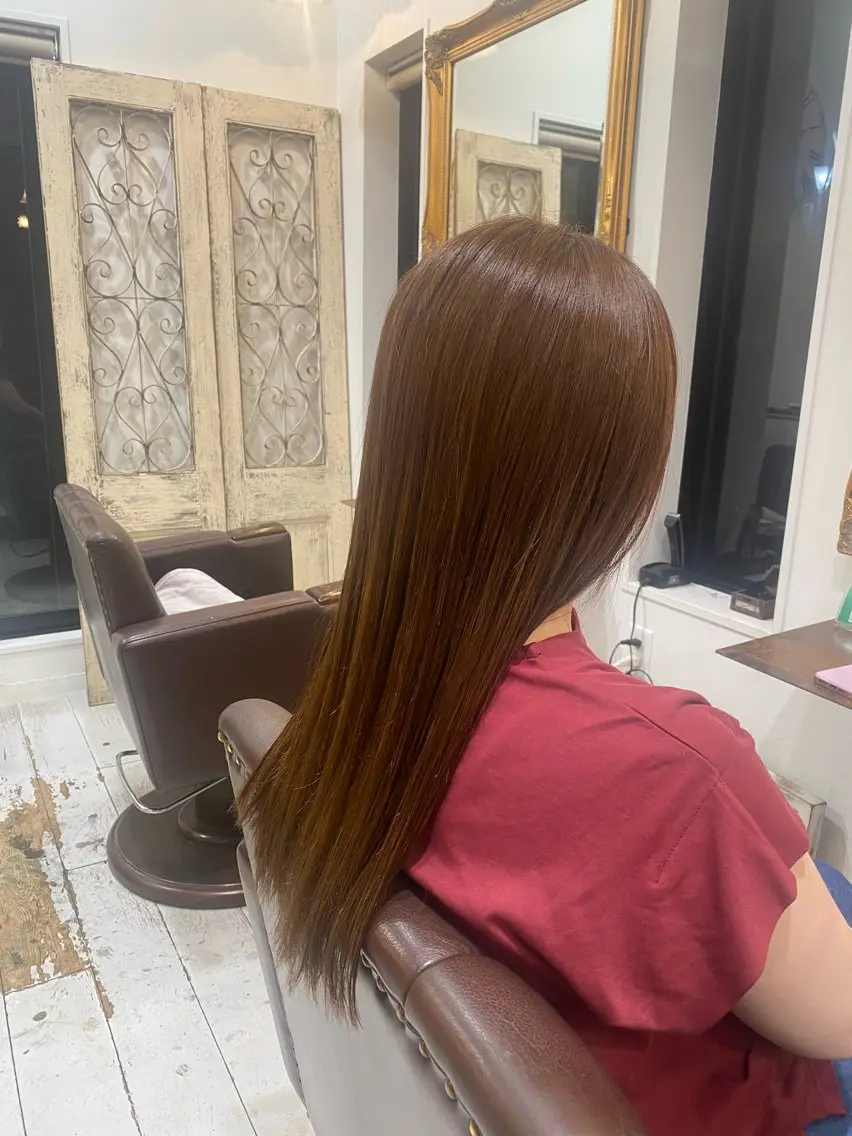 ロング 縮毛矯正 🍀 maaeのヘアスタイル