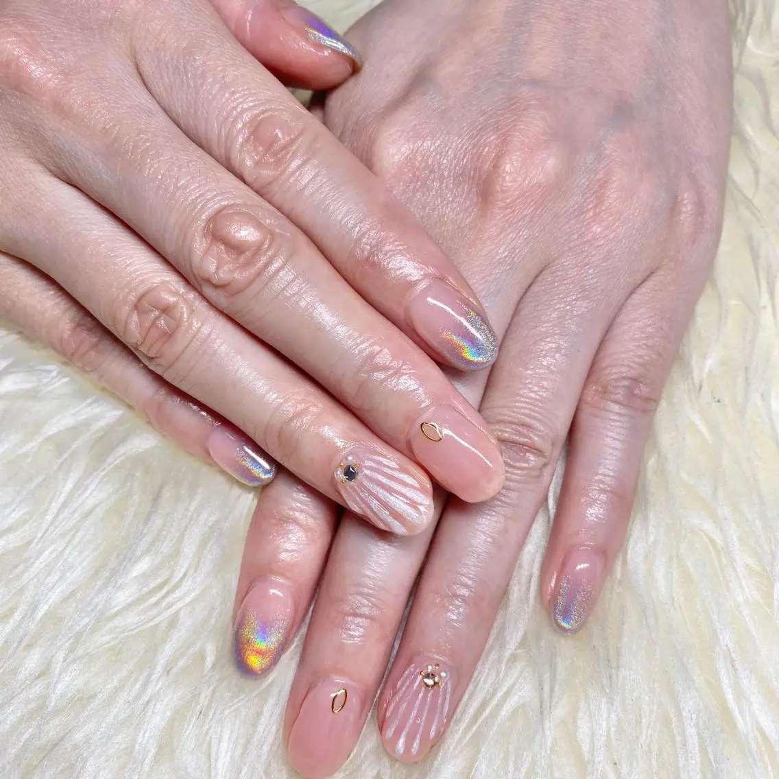 ネイル 持ち込み ハンドネイル Nail&eye Belire 新宿のネイルデザイン