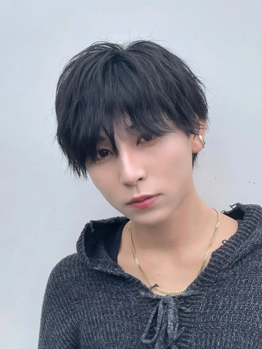 ショート メンズ カット 縮毛矯正 飯田 来夢のヘアスタイル