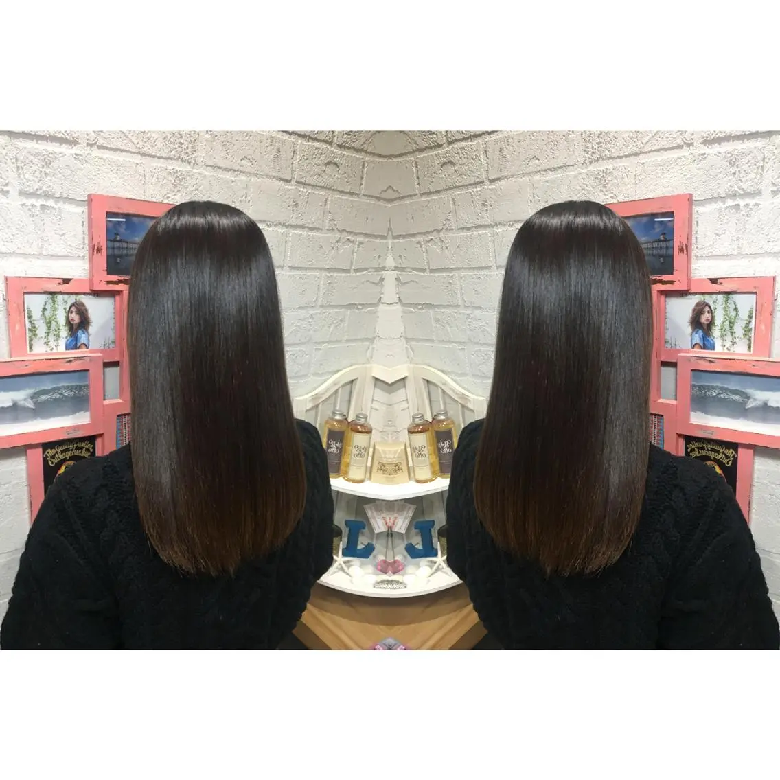 セミロング パーマ 縮毛矯正 メンズhair /こえびのヘアスタイル