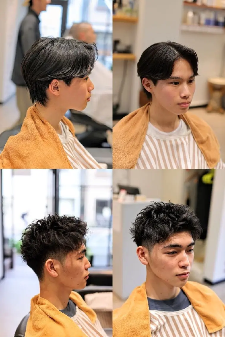 ショート メンズ センターパート ショートヘア カット 🎶メンズカット🧴 大森✂️⸒⸒のヘアスタイル
