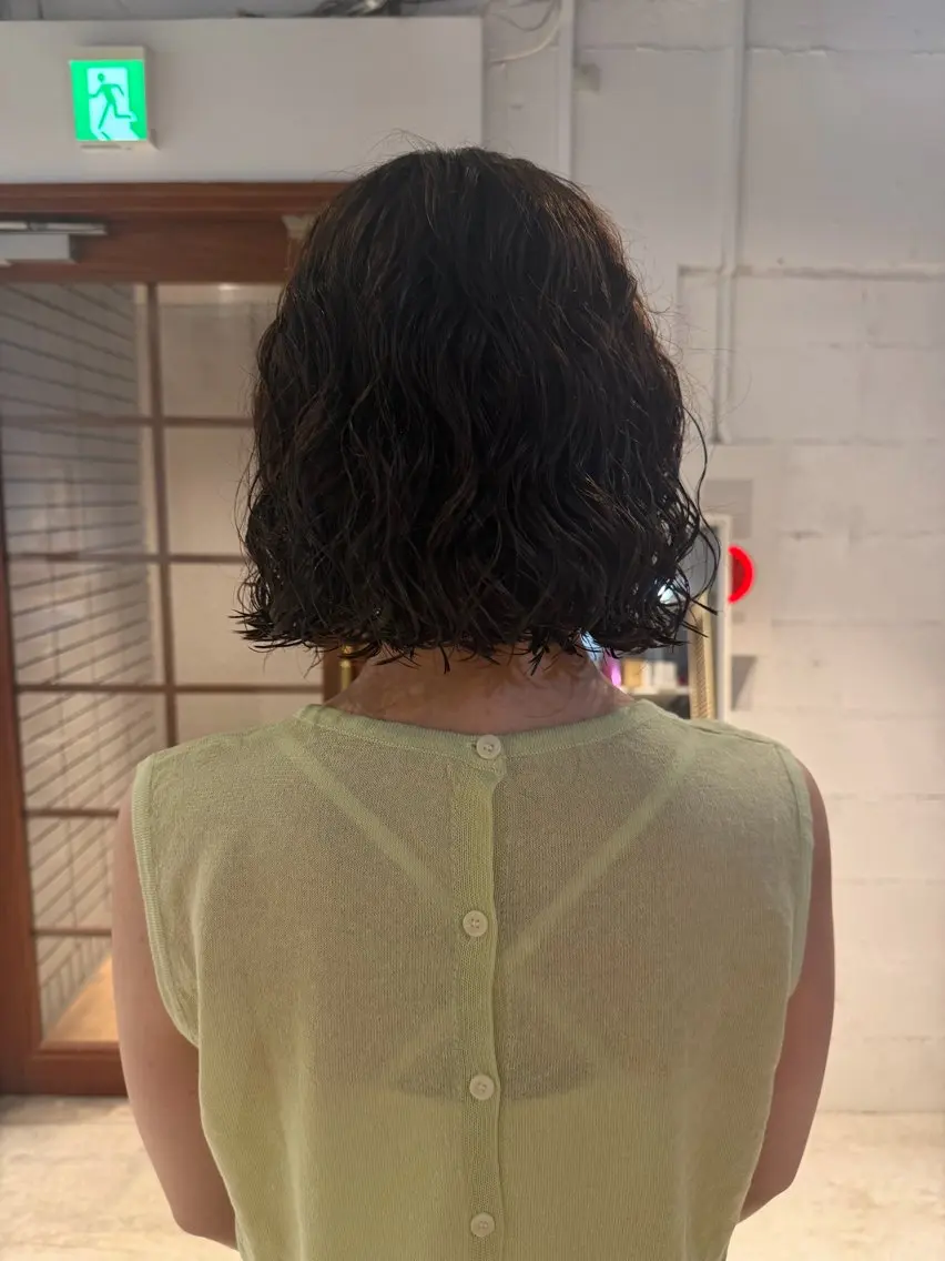 ショート パーマ カット ヘアカラー パーマ カットモデル募集/ 石川絢佳🍓⸝⸝꙳のヘアスタイル