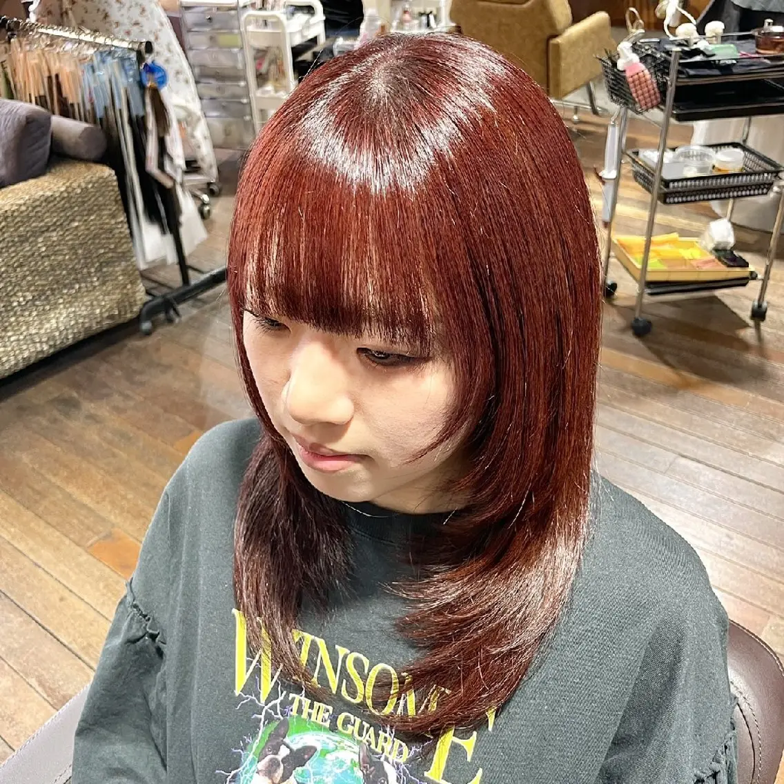 カラー 山崎 里桜のヘアスタイル