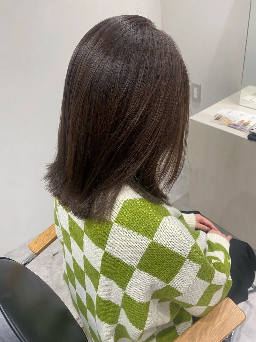 ミディアム カラー ヘアアレンジ ヘアカラー ボブ /ニュアンス/ satomi🧸💖のヘアスタイル