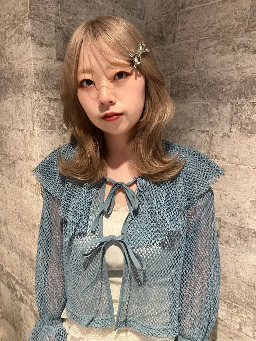ミディアム カラー 似合わせカット カット ヘアカラー トリートメント mai / linoah˚✧のヘアスタイル