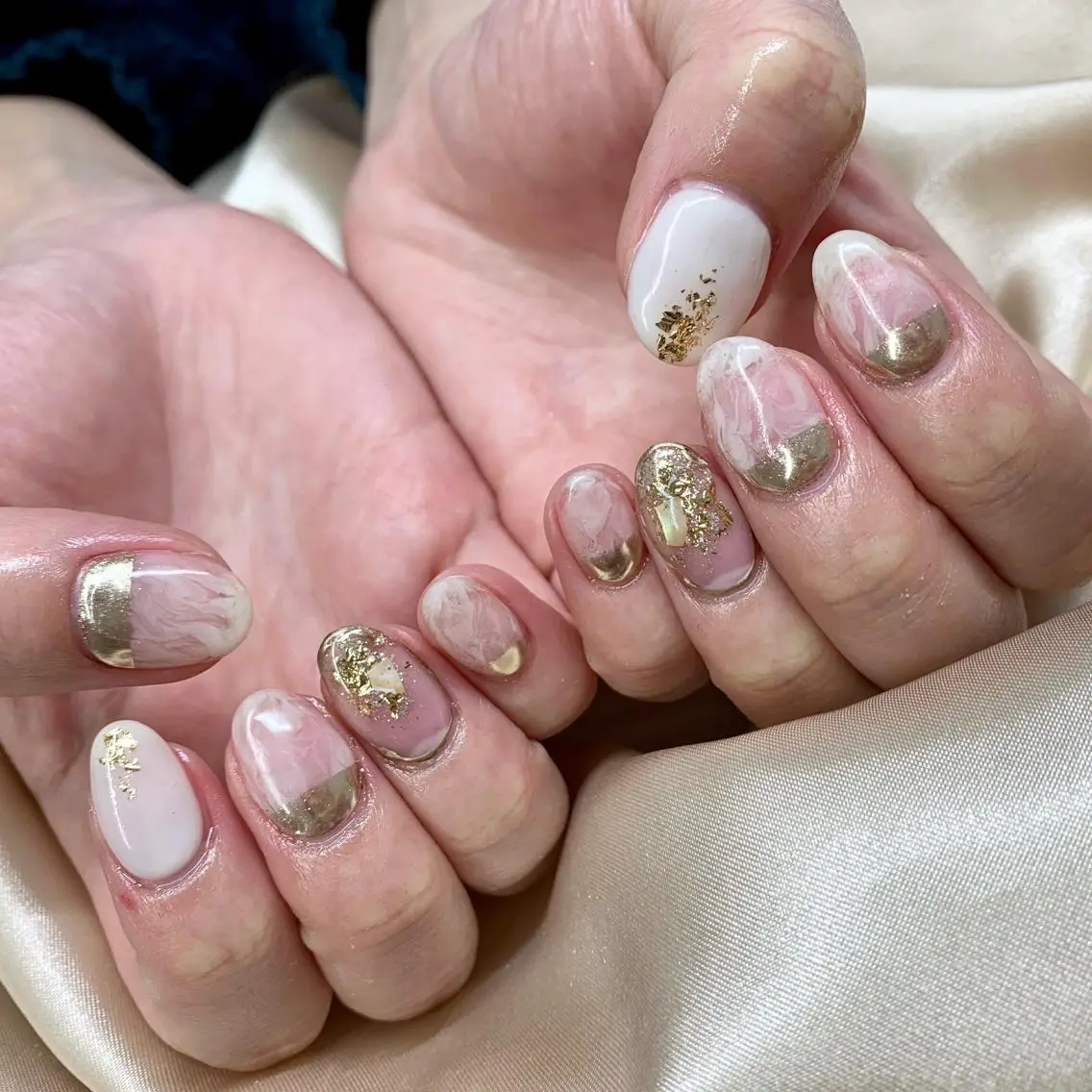 ネイル アートネイル ニュアンスネイル pu muのネイルデザイン
