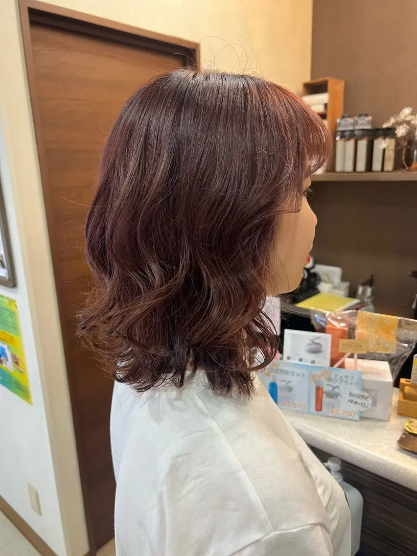 ミディアム カラー 森川愛奈 /カットモデル募集中のヘアスタイル