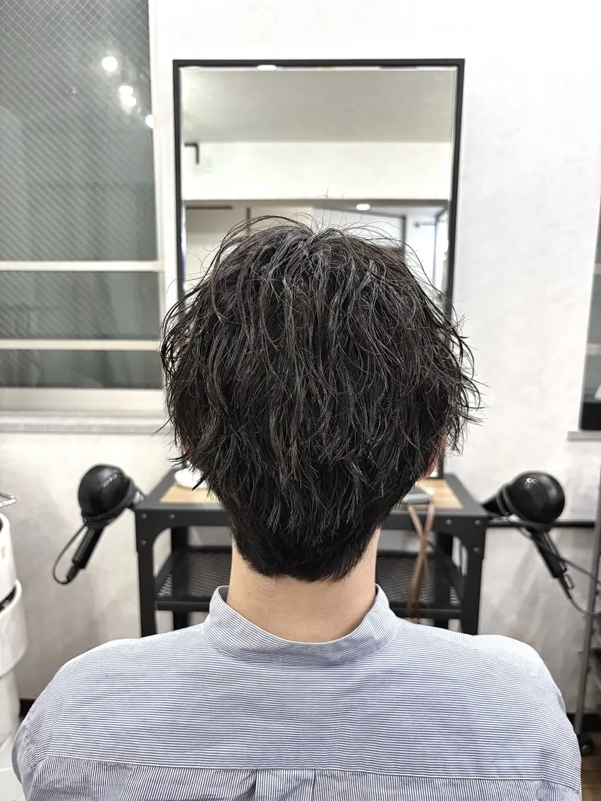 ショート パーマ メンズ カット パーマ 【メンズ特化】 横浜美容師kuのヘアスタイル