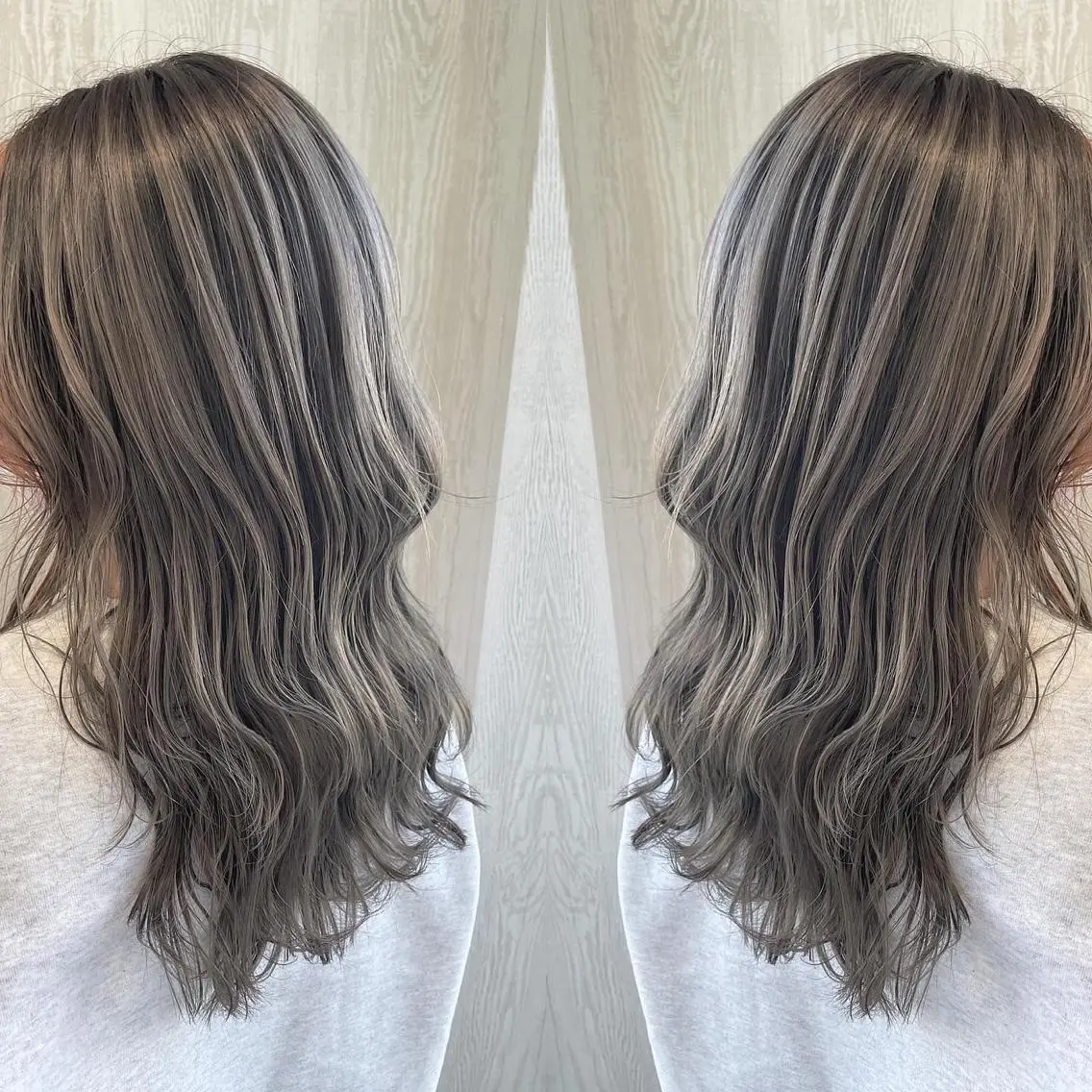 セミロング カラー アッシュ ベージュカラー 外国人風カラー レイヤーカット ヘアカラー トリートメント 河合秀明/ショート /ボブ/レイヤーのヘアスタイル
