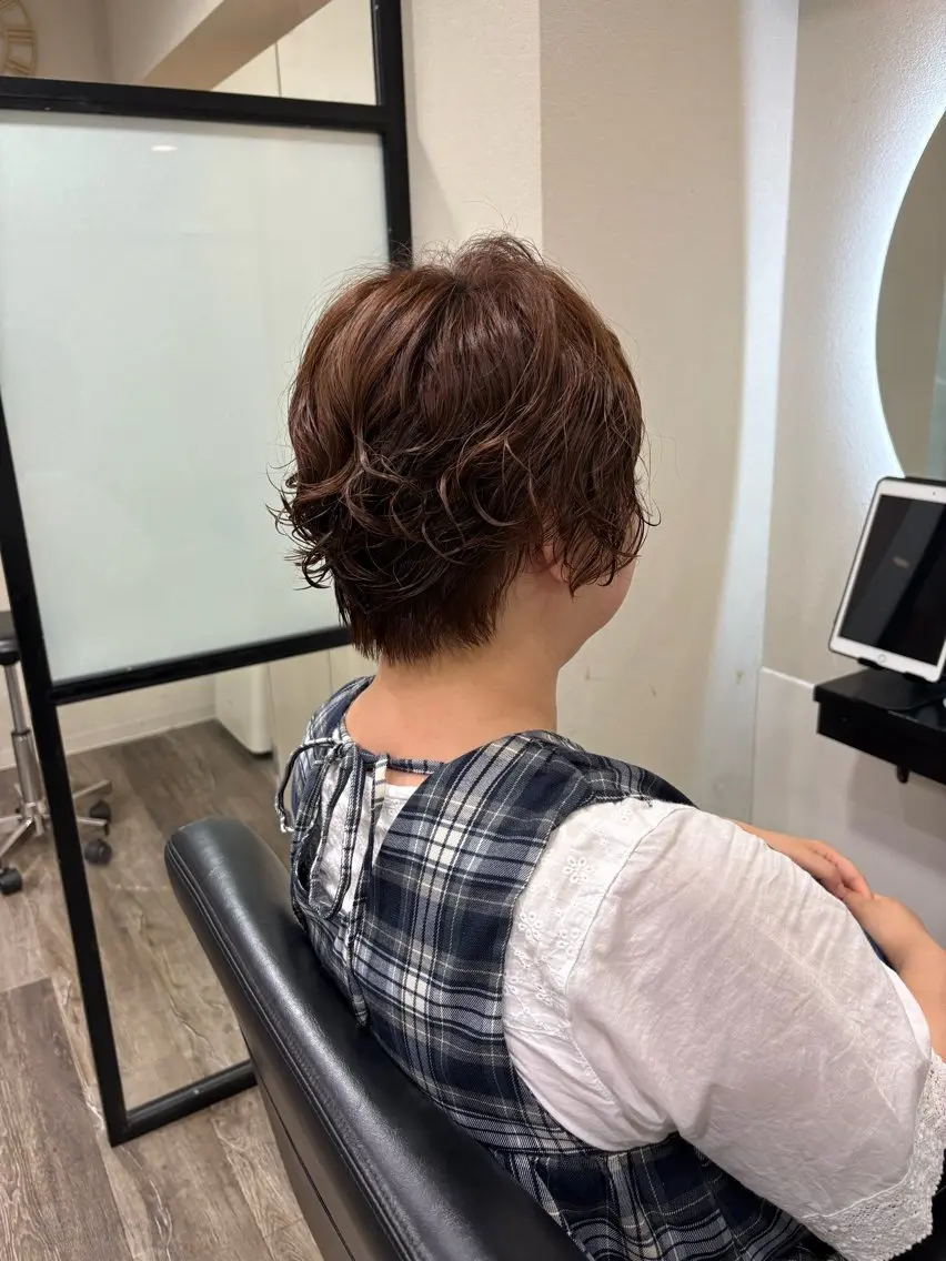 ショート パーマ 樅木 恒毅のヘアスタイル
