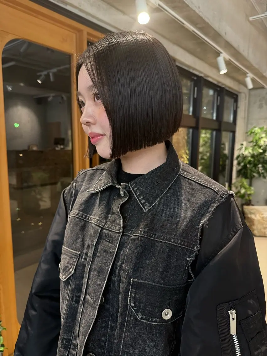 ボブカットモデルの写真