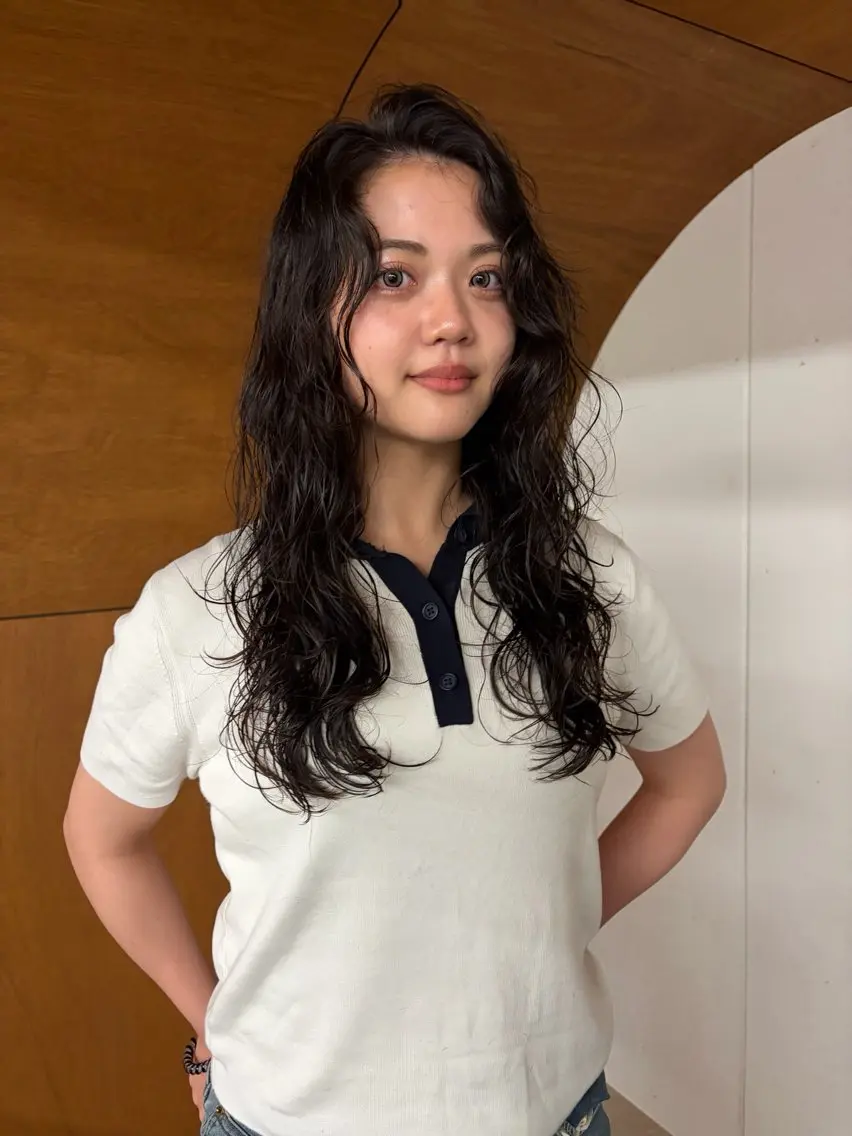 ロング ロング 藤原 直希のヘアスタイル