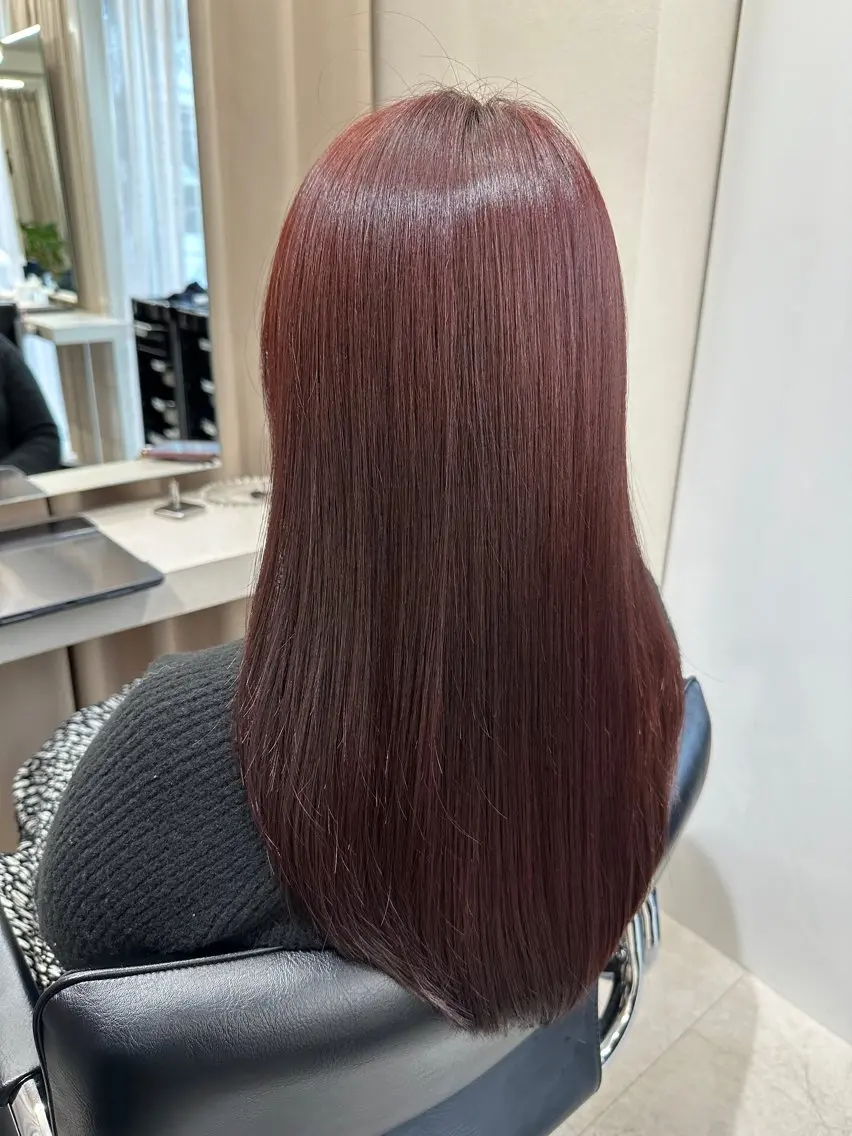ロング カラー haru 髪質改善サロンのヘアスタイル