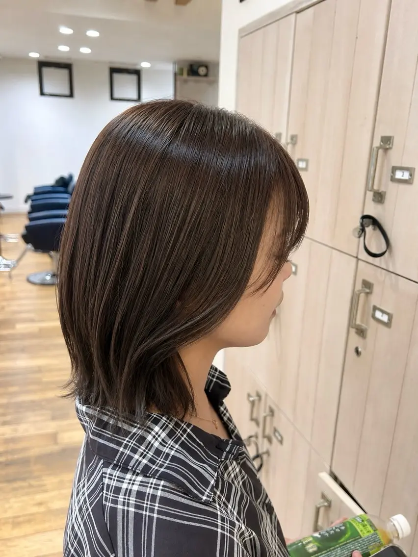ミディアム ハイライト ヘアカラー 太田 絵麻のヘアスタイル