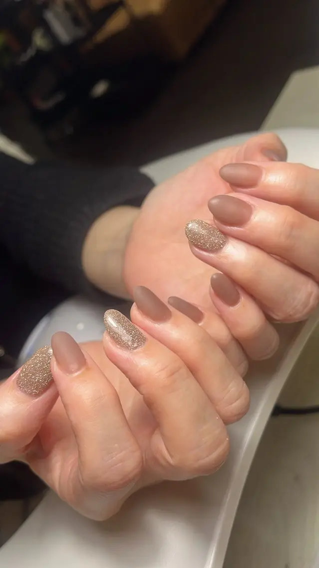 ネイル マットネイル ニュアンスネイル シンプルネイル ハンドネイル SAKU nail 作島茜のネイルデザイン