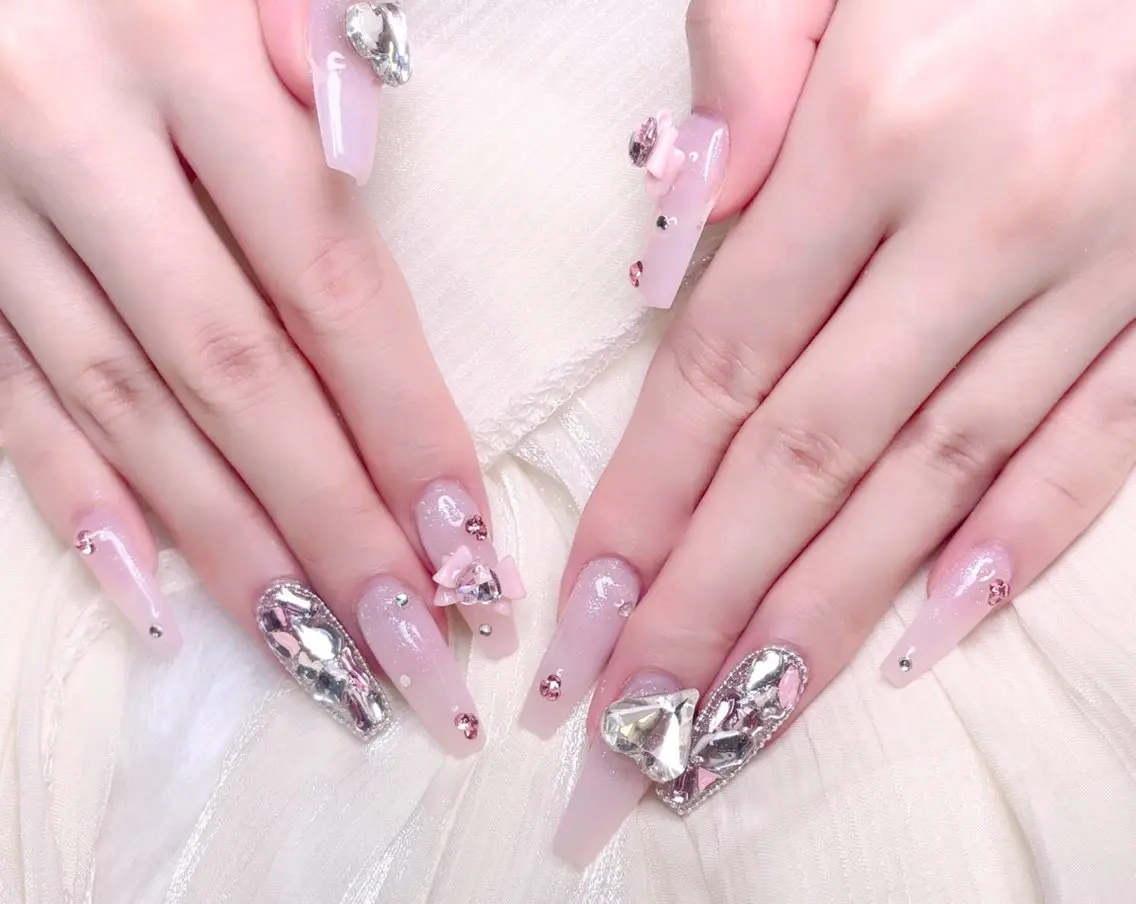 ネイル ハンドネイル M 🌷Nail 長さだし専門店のネイルデザイン
