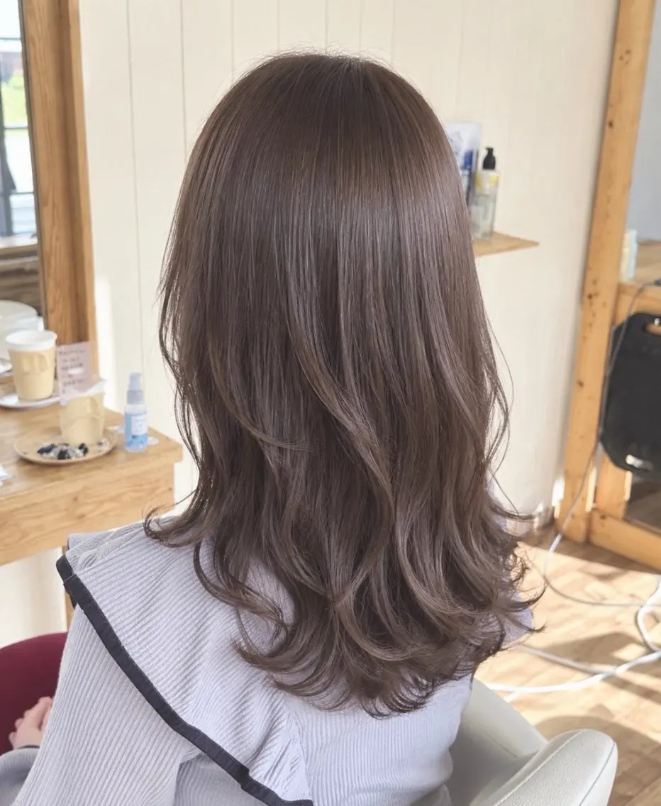 ロング カラー カット ヘアカラー 艶髪カラー/髪質改善 細貝 舞利のヘアスタイル