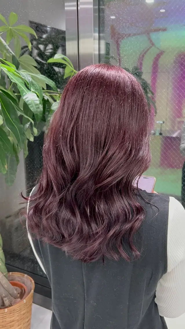 ロング カラー ヘアアレンジ 韓国風カラー 韓国風ヘア レイヤーカット カット ヘアカラー ヘアセット ブリーチなしの達人 🌈KAITOのヘアスタイル
