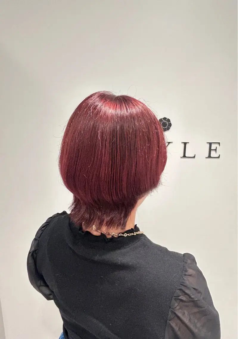 ショート カラー ヘアカラー トリートメント 🦢まつパ ツヤカラー🩰さくらのマツエク・マツパデザイン