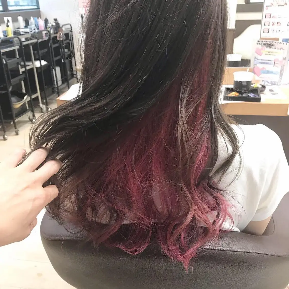 ロング カラー カット ヘアカラー トリートメント Lien 深井店のヘアスタイル