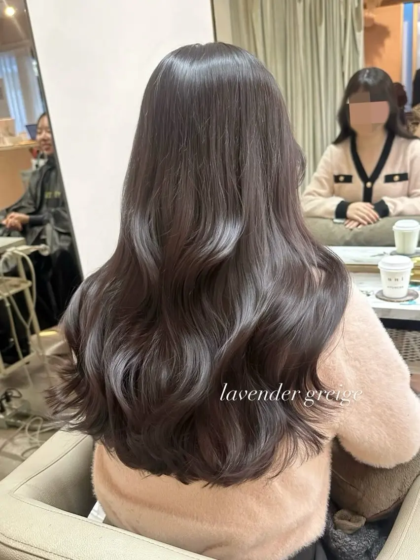 ロング カラー レイヤーカット カット ヘアカラー 韓国ヘア🦢🖤 Sayumiのヘアスタイル
