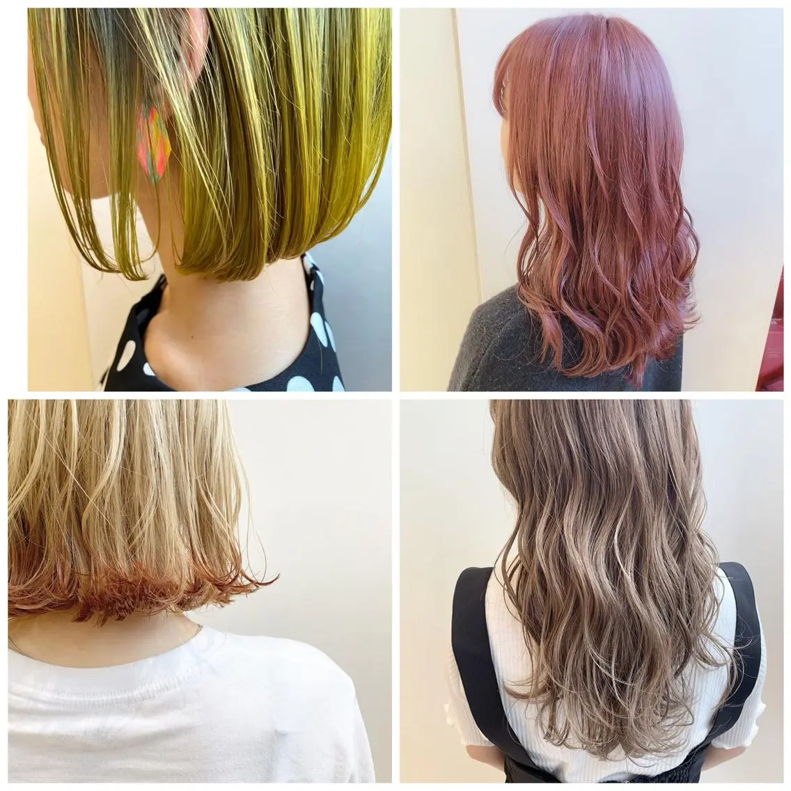 カラー ダブルカラー 髪質改善ストレート 韓国風レイヤー池袋のヘアスタイル