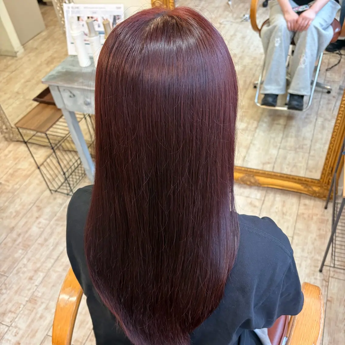 セミロング カット ヘアカラー 【艶髪カラー】 omiのヘアスタイル