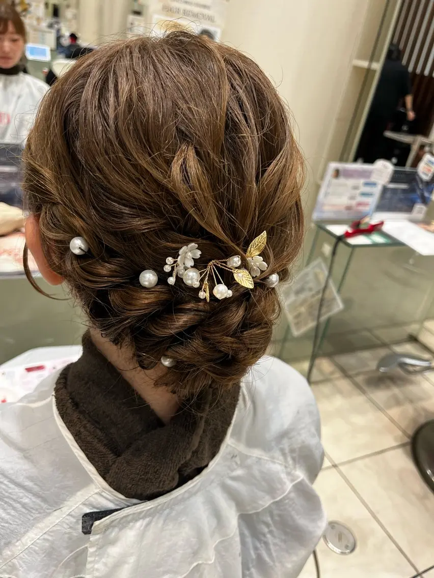 ヘアアレンジ ヘアセット 重留 梨々のヘアスタイル