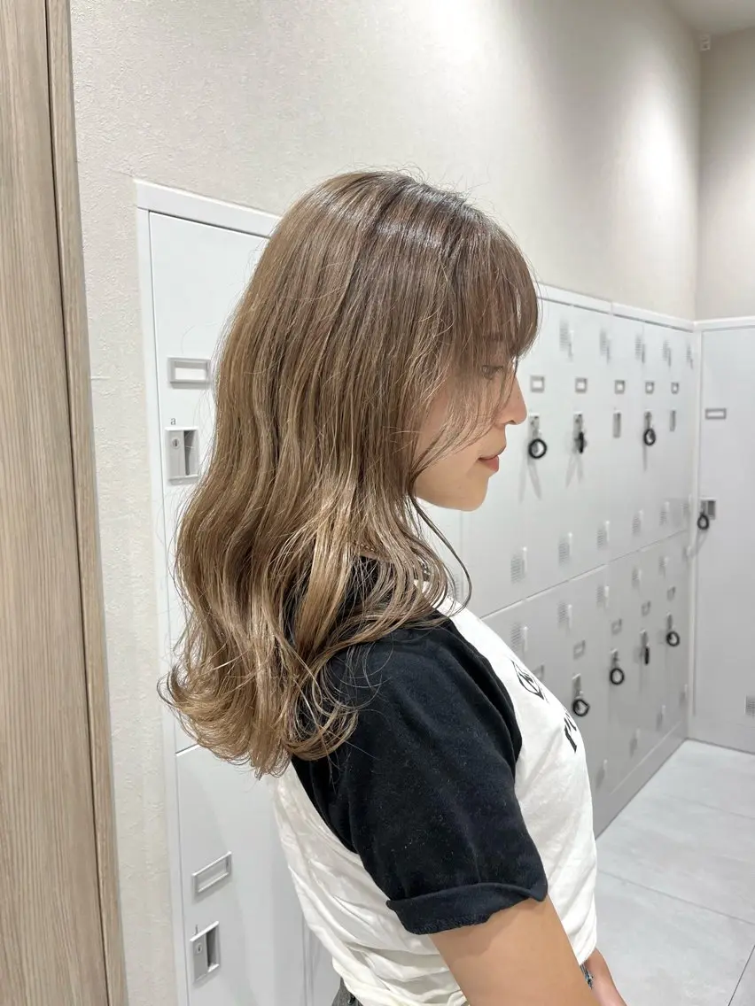 ロング カット ヘアカラー バレイヤージュ/ヘア アレンジ/shionのヘアスタイル
