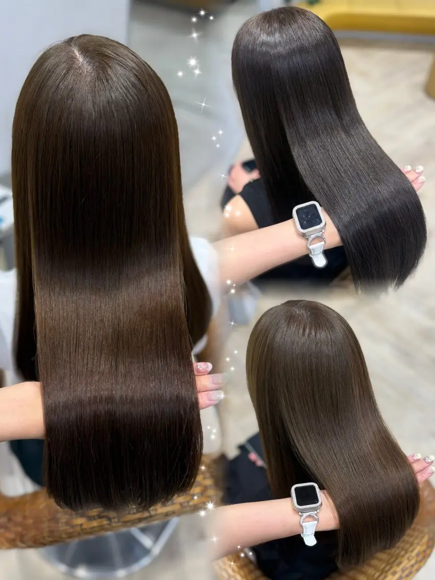 ロング カラー 透明感カラー 大久保 凜香のヘアスタイル